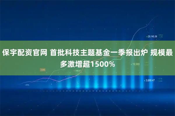 保宇配资官网 首批科技主题基金一季报出炉 规模最多激增超1500%