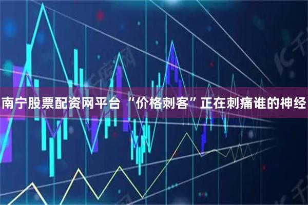南宁股票配资网平台 “价格刺客”正在刺痛谁的神经